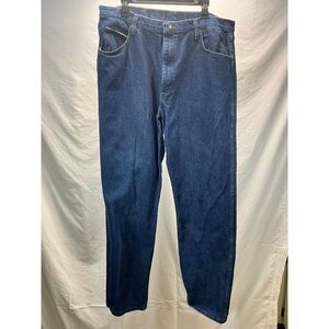 Red Kap Classic Dark Blue‎ Denim Work Jeans Straight Leg Workwear 40x34